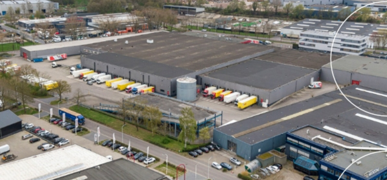 Distribution warehouse in Doetinchem surrounded by transport infrastructure - RENEW Real Estate Project